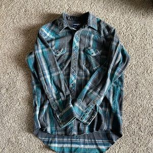 Wrangler Pearl Snap Fleece- 17.5-35